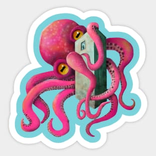 Big red Kraken Sticker